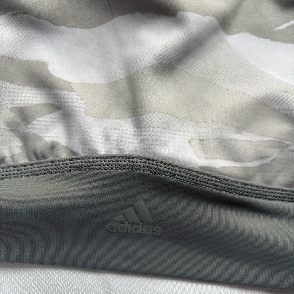 Adidas Gray and White Camouflage Leggings